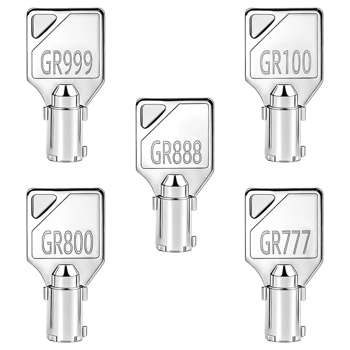 AA05 GR777&GR800&GR888&GR100&GR999 Washer Dryer Machine Key for Greenwald ,Coin Laundry Machine Keys Set(5pack)