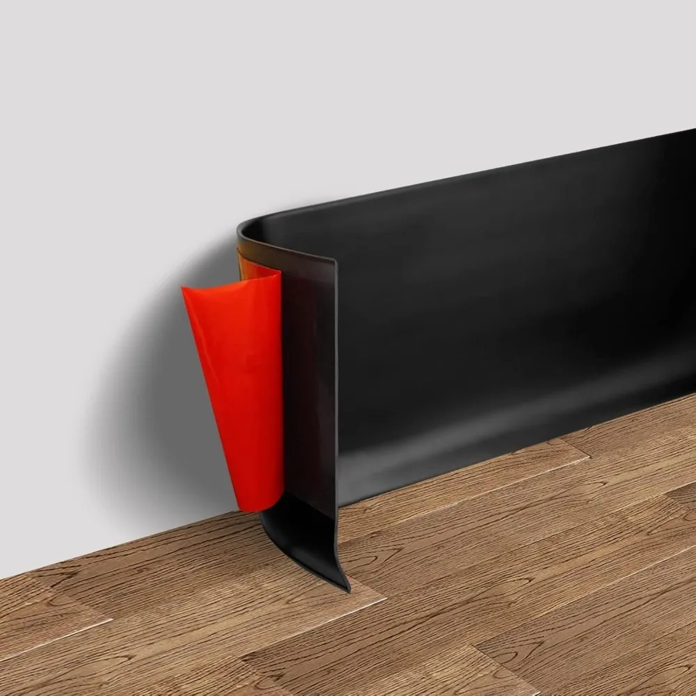 

Home Decor PVC Baseboard Molding Trim Self-Adhesive Flexible Waist Line Wallpaper Vinyl Waterproof Skirting Line Living Room