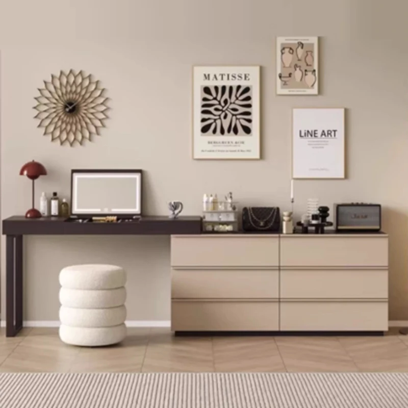 

Cabinet Storage Vanity Table White Drawers Luxury Closets Dressing Table Organizer Modern Girl Wood Penteadeira Home Furniture