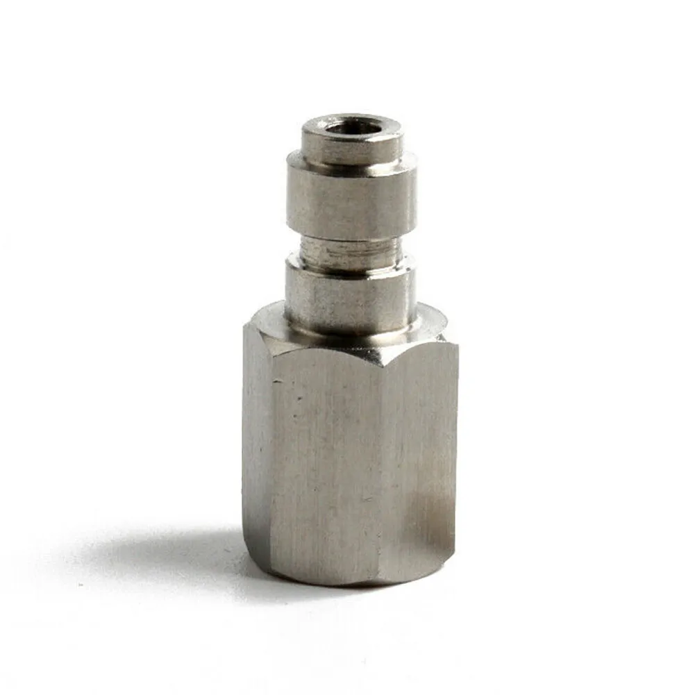 Heavy Duty Stainless Steel Quick Disconnect Coupling 8mm Male Plug Adapter with 1/8 BSPP Thread for High Pressure Applications