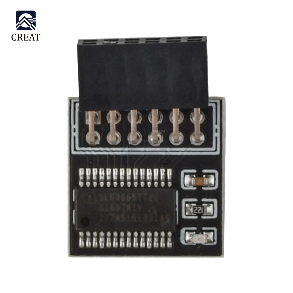 TPM Security Module 12 14 18 20 Pin TPM 2.0 Module Board for WIN11 Upgrade Test Encryption Security Module Remote Card