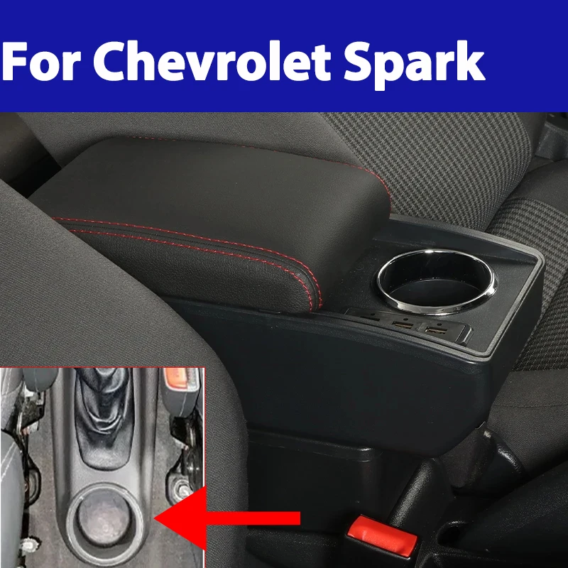 

For Chevrolet Spark Armrest Box For Chevrolet Spark 3 III Aveo T200 Car Armrest Storage Box Car Accessories Interior Details