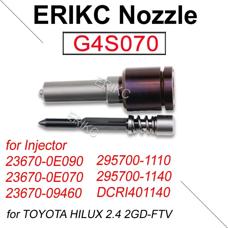 

G4S070 Piezo Injection Nozzle Assy Fits For DENSO Toyota Hilux 23670-0E090 23670-0E070 23670-09460 295700-1110 295700-1140