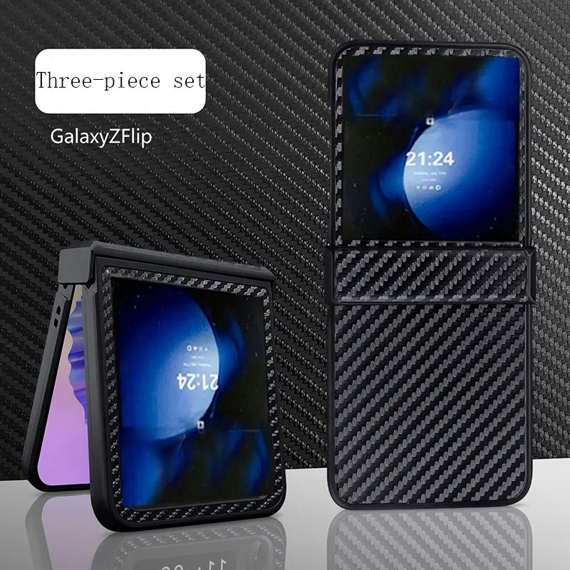 Modische Kohlefaser-Streifen-Leder-Handyhülle für Motorola Razr 50 60 70 Ultra +2026+ 2025 Luxuriöse Stoßfeste Rückabdeckung