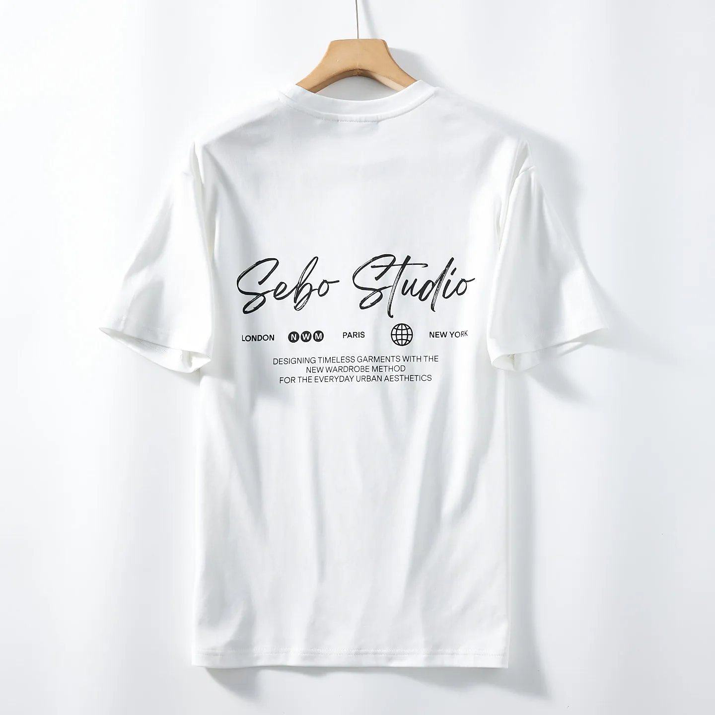 Summer New American Retro Short-sleeved O-neck Double-sided Printed T-shirt Men's Fashion 100% Cotton Washed Casual Sport Tops
