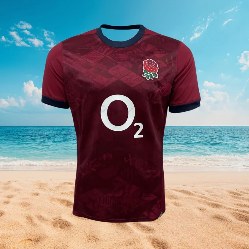 2024/25 England Rugby Jersey Clothes Player Men Kids Children Train Male T Shirt Team Girls Women Tee Teenager Home Club Top Hot