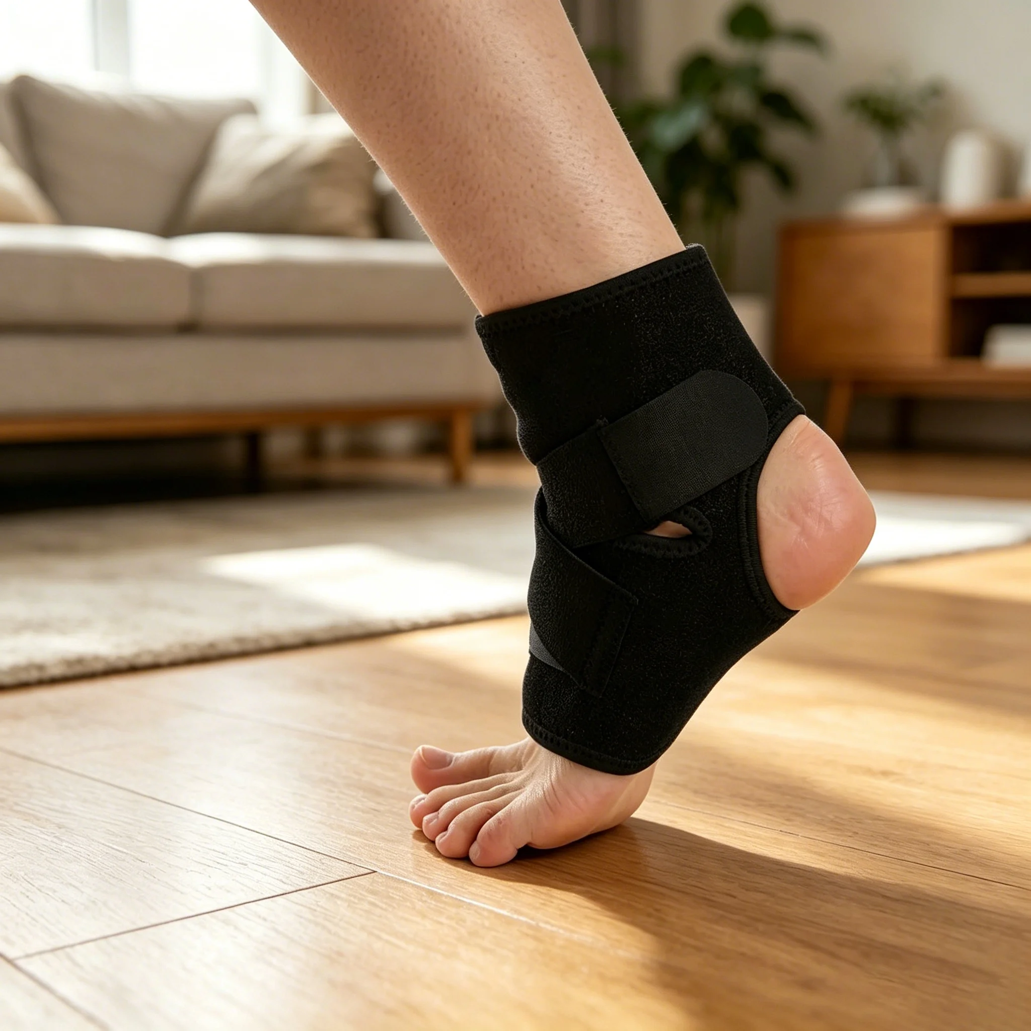 Ankle Support Frame, Breathable Neoprene Sleeve, Adjustable Package! (1 Piece Pack)