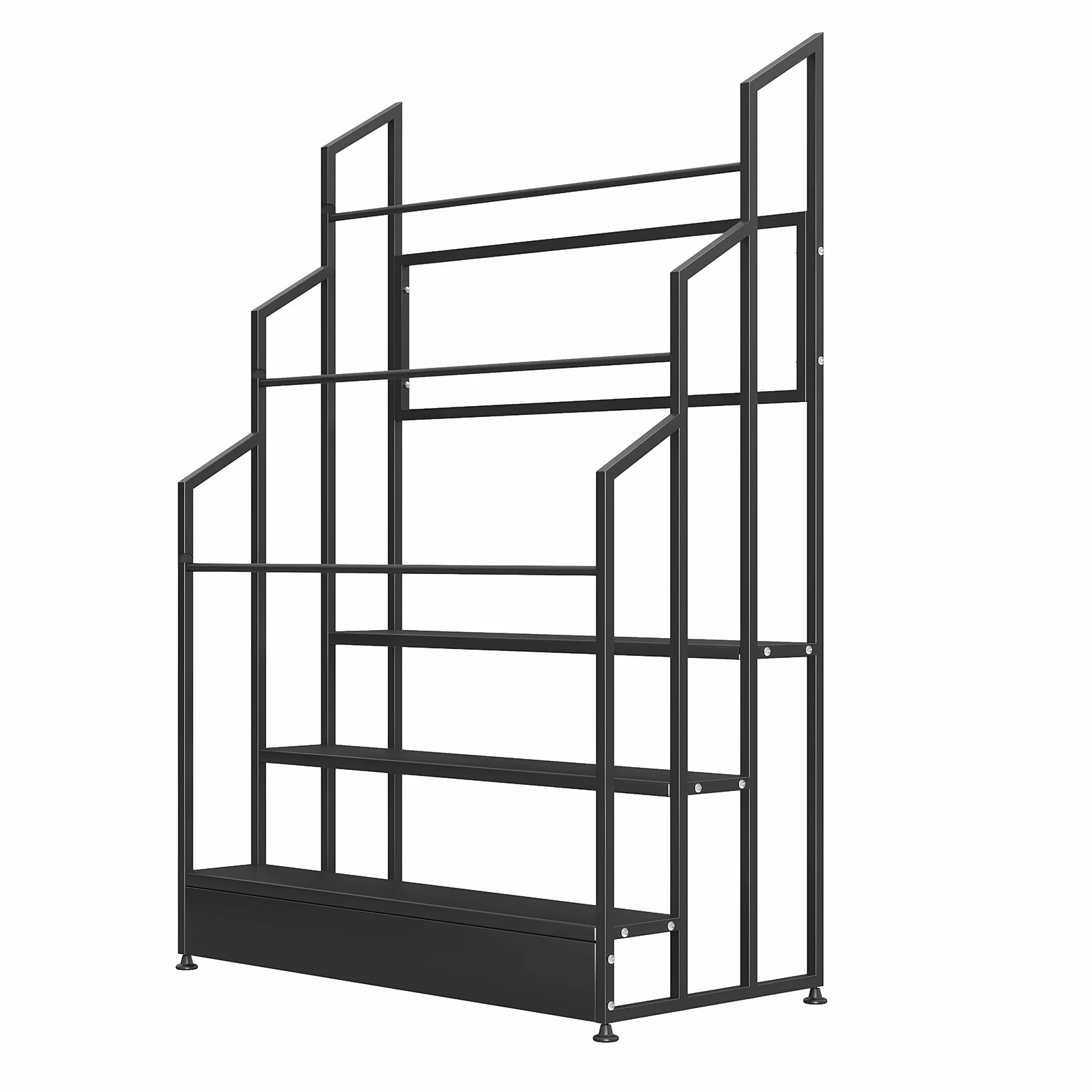 

3 Tier Heavy Duty Fabric Roll Storage Rack Floor-Standing Vinyl Roll Organizer with Adjustable Rails for Crafting & DIY Projects