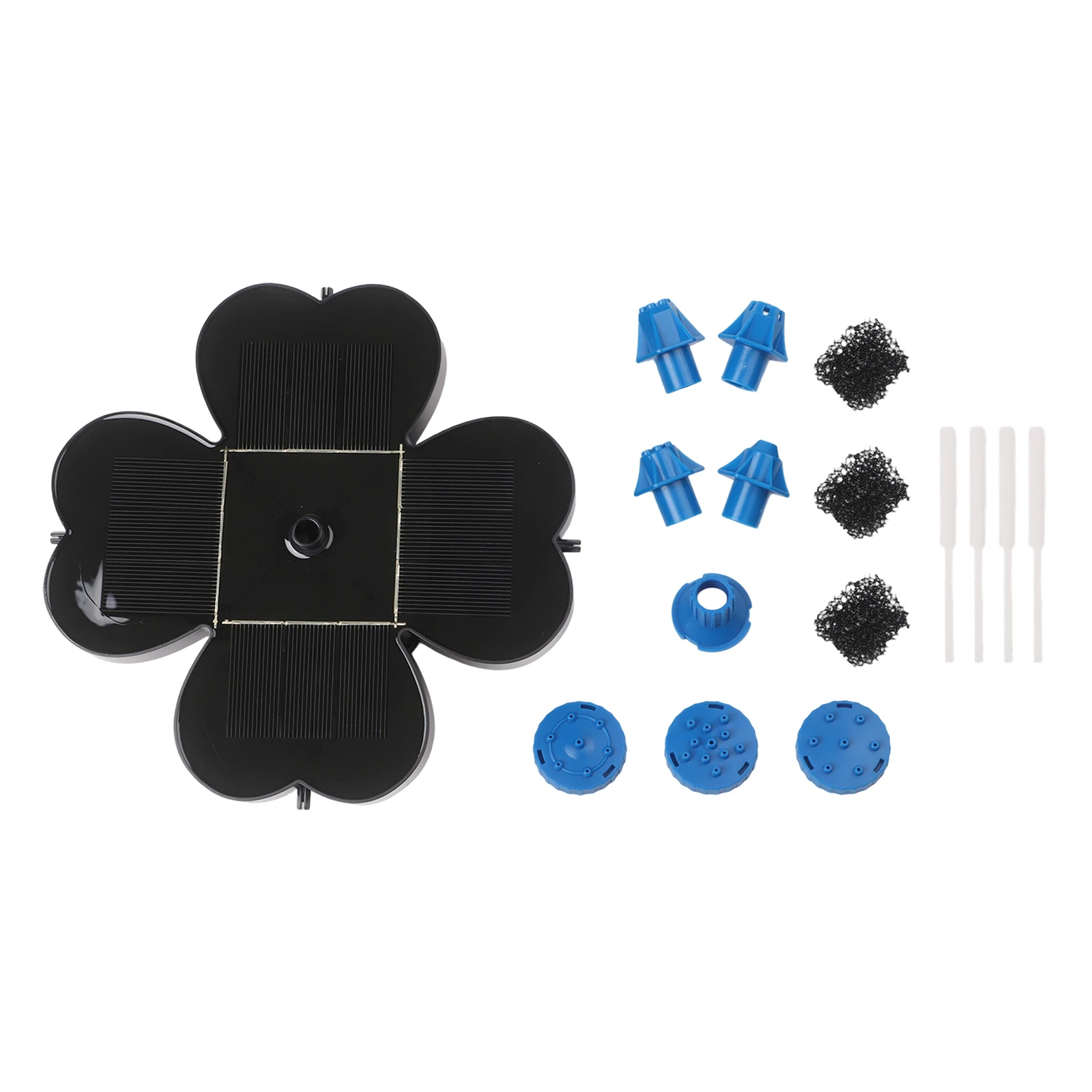 

Garden Fountain Solar Water Fountain Perfect For Birdbaths Unique Flower Design 8 Interchangeable Nozzles For Ponds For Pools
