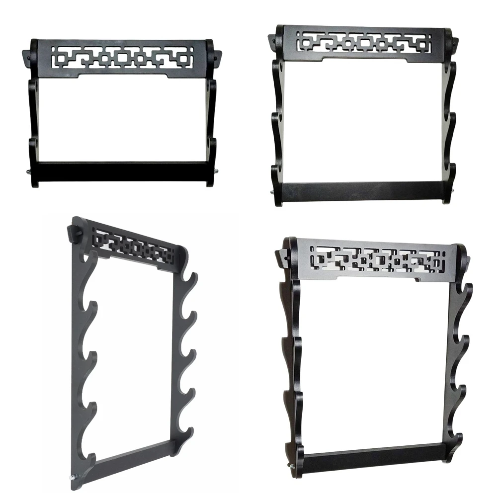 2/3/4/5 Tier Sword Stand Wall Mount Samurai Sword Holder Display Stand Katana Wakizashi Tanto Wall Hanger Sword Rack