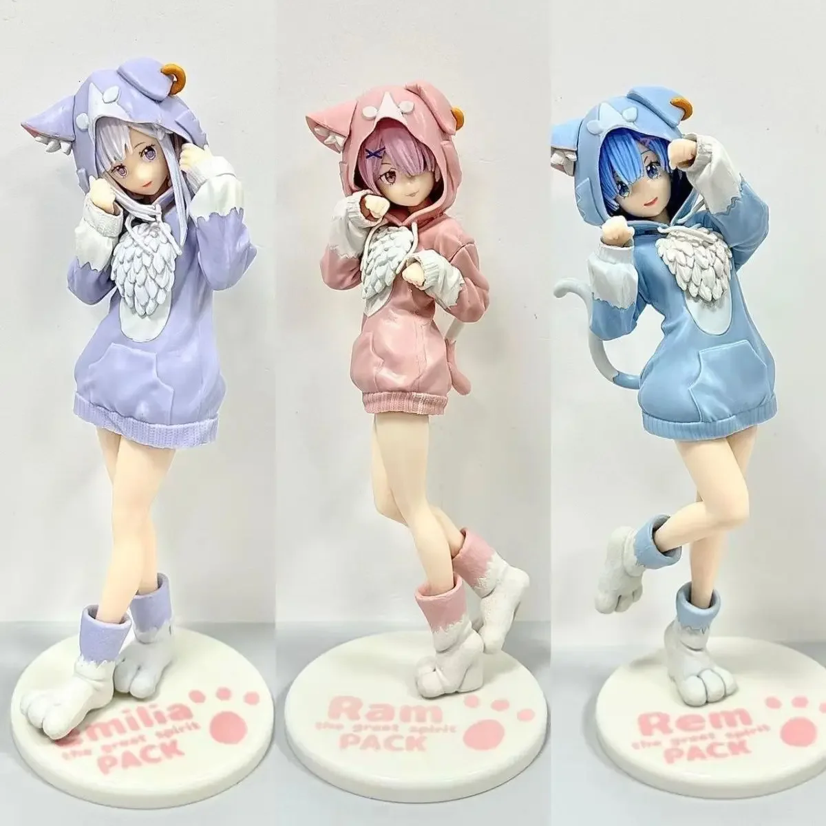 20cm Zero-Starting Life in Another World Emilia Rem Ram Anime Figure Beatrice Standard Cute Kawaii Toys Gift For boys ornament