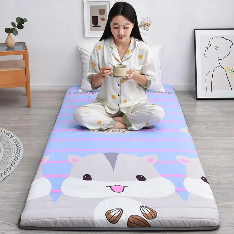 

Foldable Soft Sponge Mattr Student Dormi Bedding Rent Quilt Pad Single Floor Mat Home Use Comfortable Bed Pad