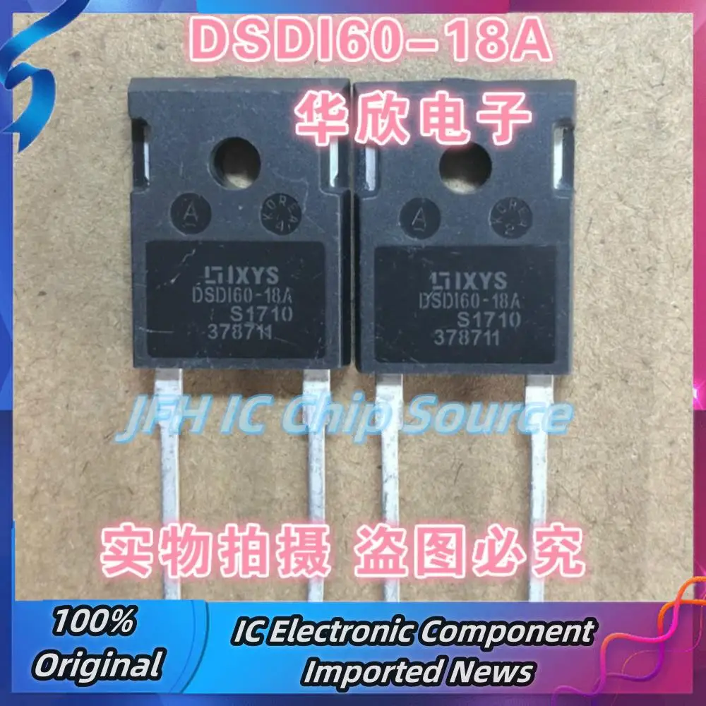 5PCS-10PCS DSDI60-18A  DSD160-18A TO-247 60A 1800V  Fast Shipping Stock