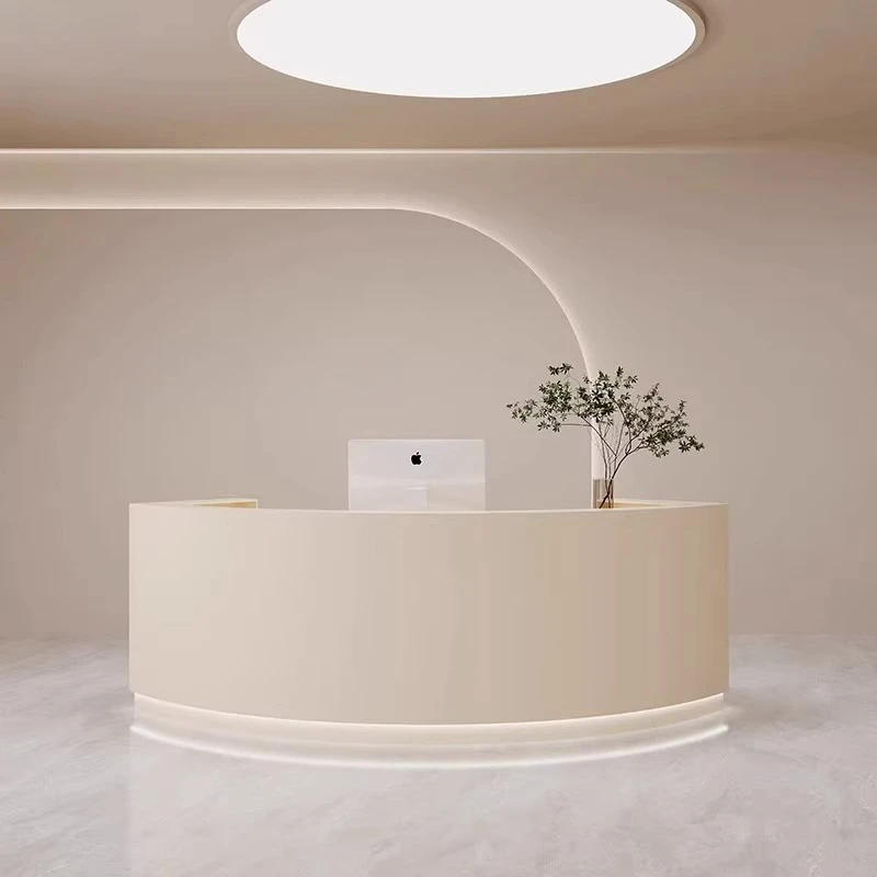 ديكور طبي مكاتب الاستقبال الحديثة الصالة الرياضية مكاتب الاستقبال الحديثة الصغيرة الجبهة الفاخرة متجر Rezeption Theke الأثاث #1