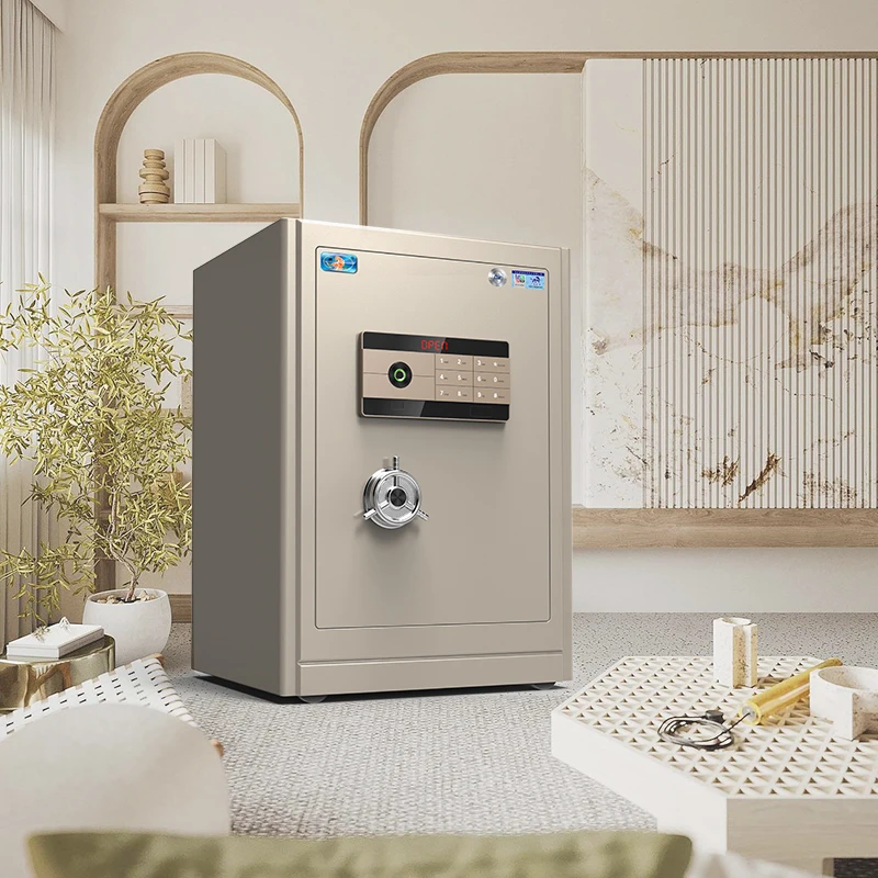 *Safe Home Small 35/45/58 CM Fingerprint Password Thickened All Steel Anti-theft Anti-pry Safe