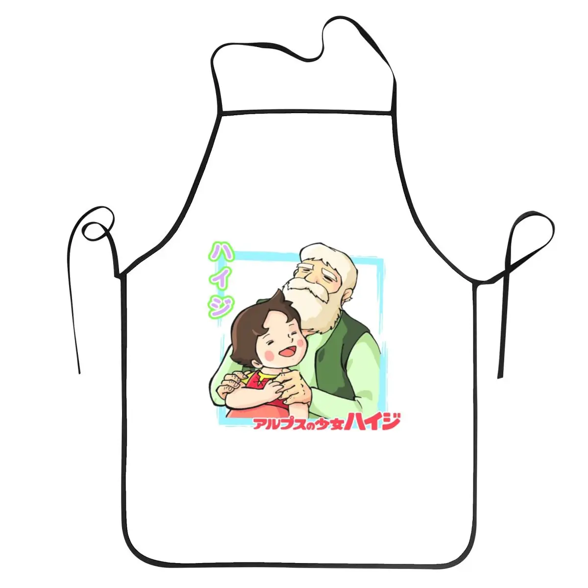 Heidi Alps Aprons Chef Cooking Tablier Waterproof Bib Kitchen Cleaning Pinafore for Women Men Painting