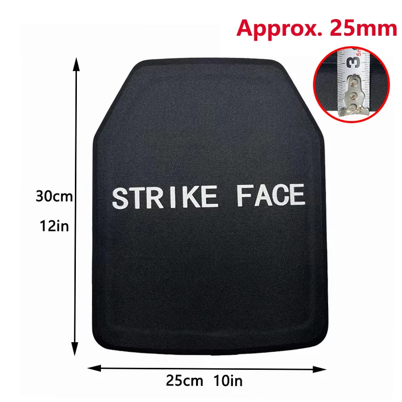 1Pcs 10x12inches pure PE Plate board tactical insertion board backpack deck defense shield self-defense