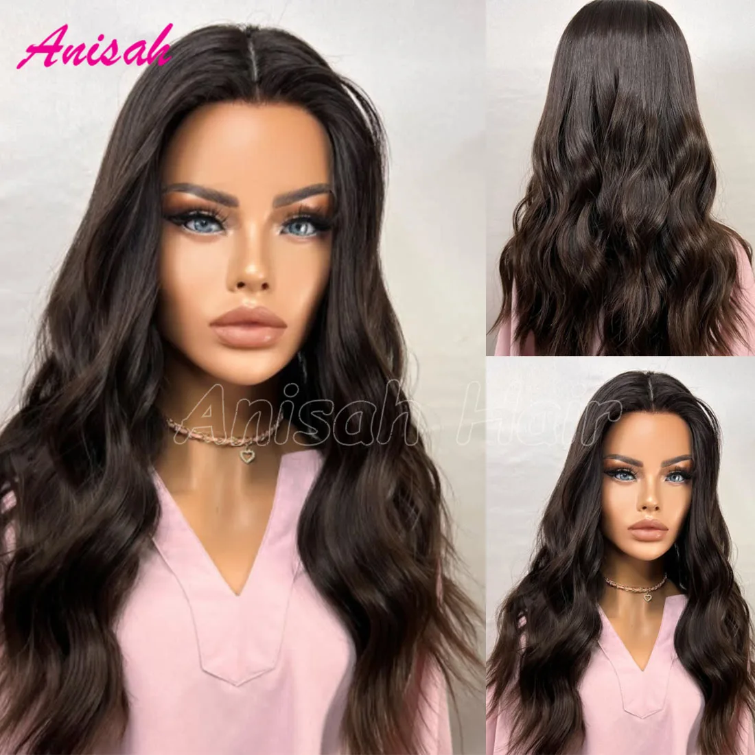 

Highlight Wavy 13x4 Lace Frontal Wigs Human Hair Brazilian Virgin Hair Colored Closure Glueless Human Hair Lace Wig For Women