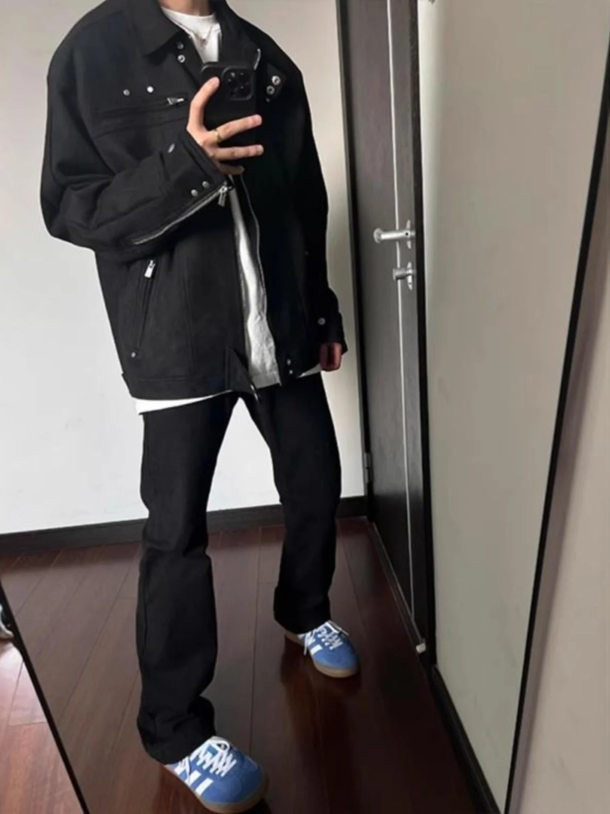 Cleanfit heren ort gedeconstrueerde honkbal Jaet Bla Executive Sle lente herfst faionable retro Amerikaanse balam jas