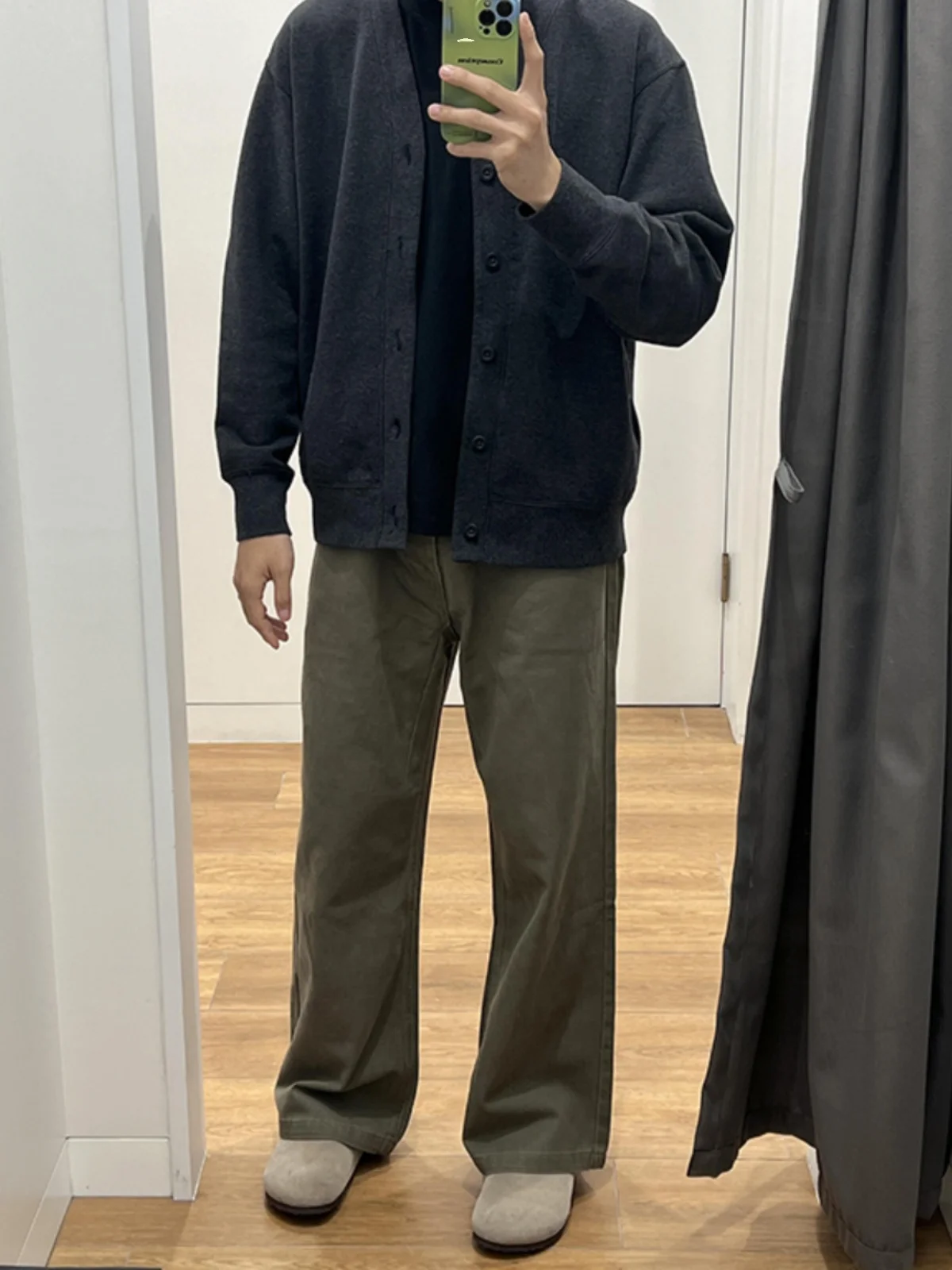 

Brown Wide Leg Casual Jeans Men's Straight Cut Loose Fit Slimming Denim Pants Knife Workwear Trousers American Retro Sle