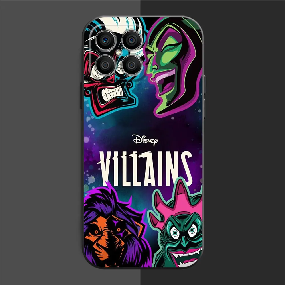 Case For Huawei Honor X8 8X X9a X7 X6a X6 90 Pro 70 P50 P20 Lite P40 P30 X8a P Smart Z Funda Phone Cover Disney Evil Villains