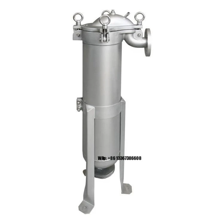 

SS304 SS316 Stainless Steel Filter Strainer Single Filter Bag Filter Housing for Industrial Liquid Filtration