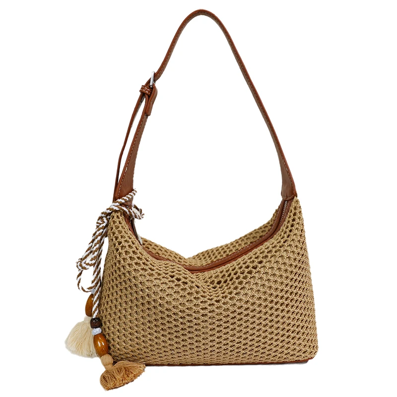 

High Quality Women Straw Handbags Messenger Bags Casual Female Shoulder Bags for Women Fashion Ladies New Weave Crossbody Bag