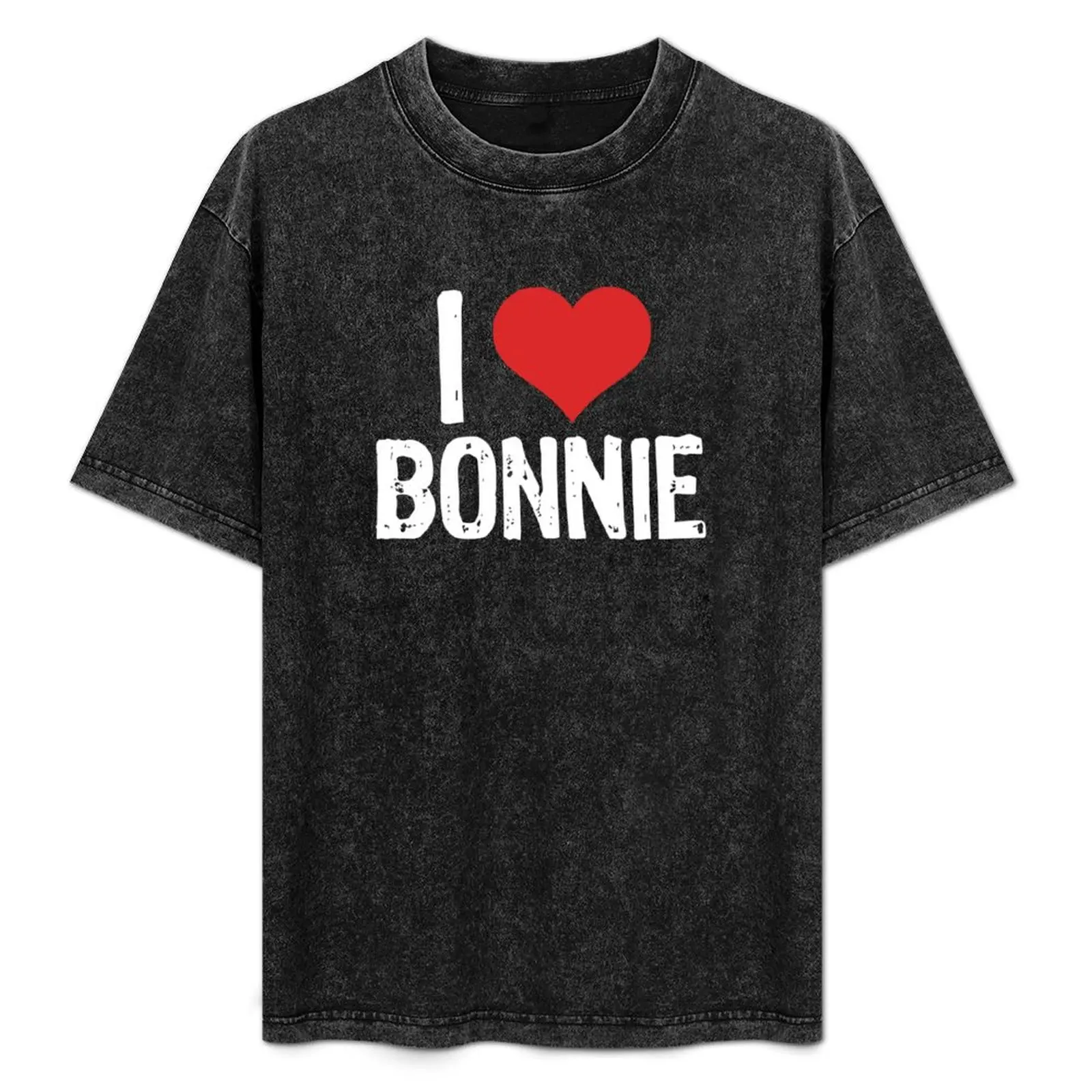 I Love Bonnie T-Shirt cute tops graphic t shirt vintage mens cotton t shirts