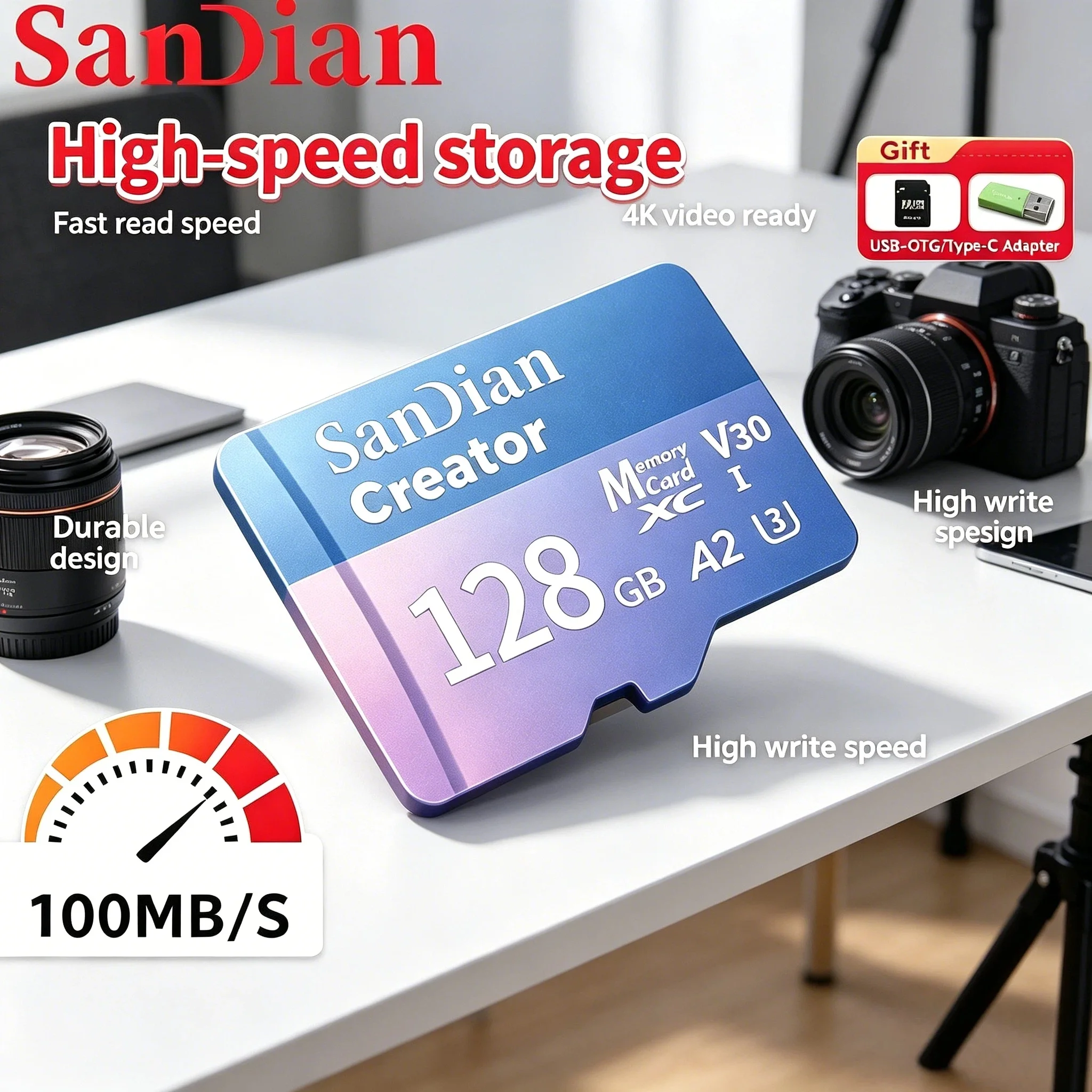 

Original V30 U3 Micro TF SD Card 128GB 256GB High Endurance For Dash Camera Home Security Surveillance Full HD Recording 4K
