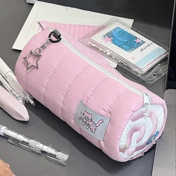 Ins Cute borsa per penna rosa di grande capacità astuccio per matite morbido creativo organizzatore di cancelleria forniture scolastiche Creative regali per ragazze degli studenti