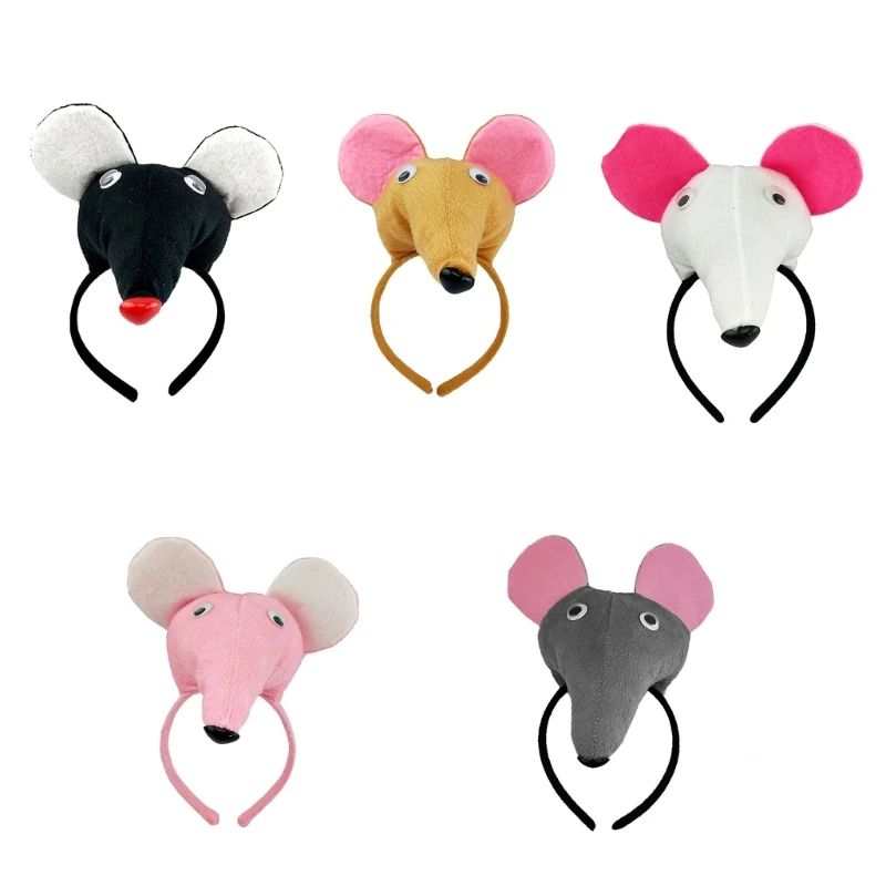 

Cartoon Mouse Headband Cosplay Costume Stage Prop Headdress Kids Funny Headpiece N58F