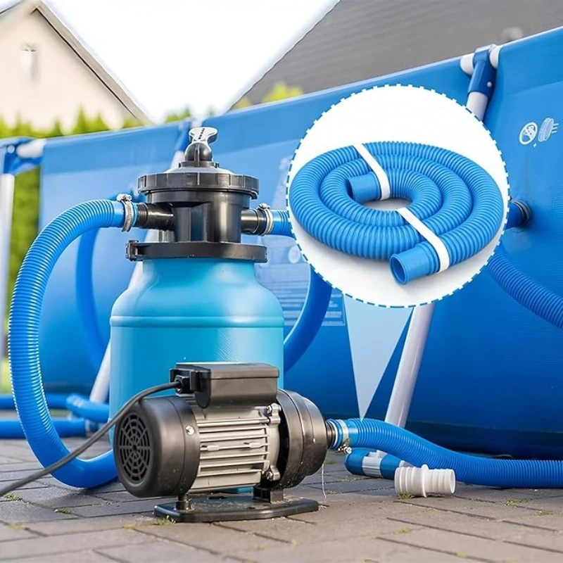 Manguera para Piscina de 1.25 Pulgadas, 59 Pulgadas de Largo, Mangueras de Repuesto para Bomba de Piscina, Compatibles con Bombas de Filtro para Piscinas Elevadas que Utilizan Mangueras de 1 1/4 de Diámetro