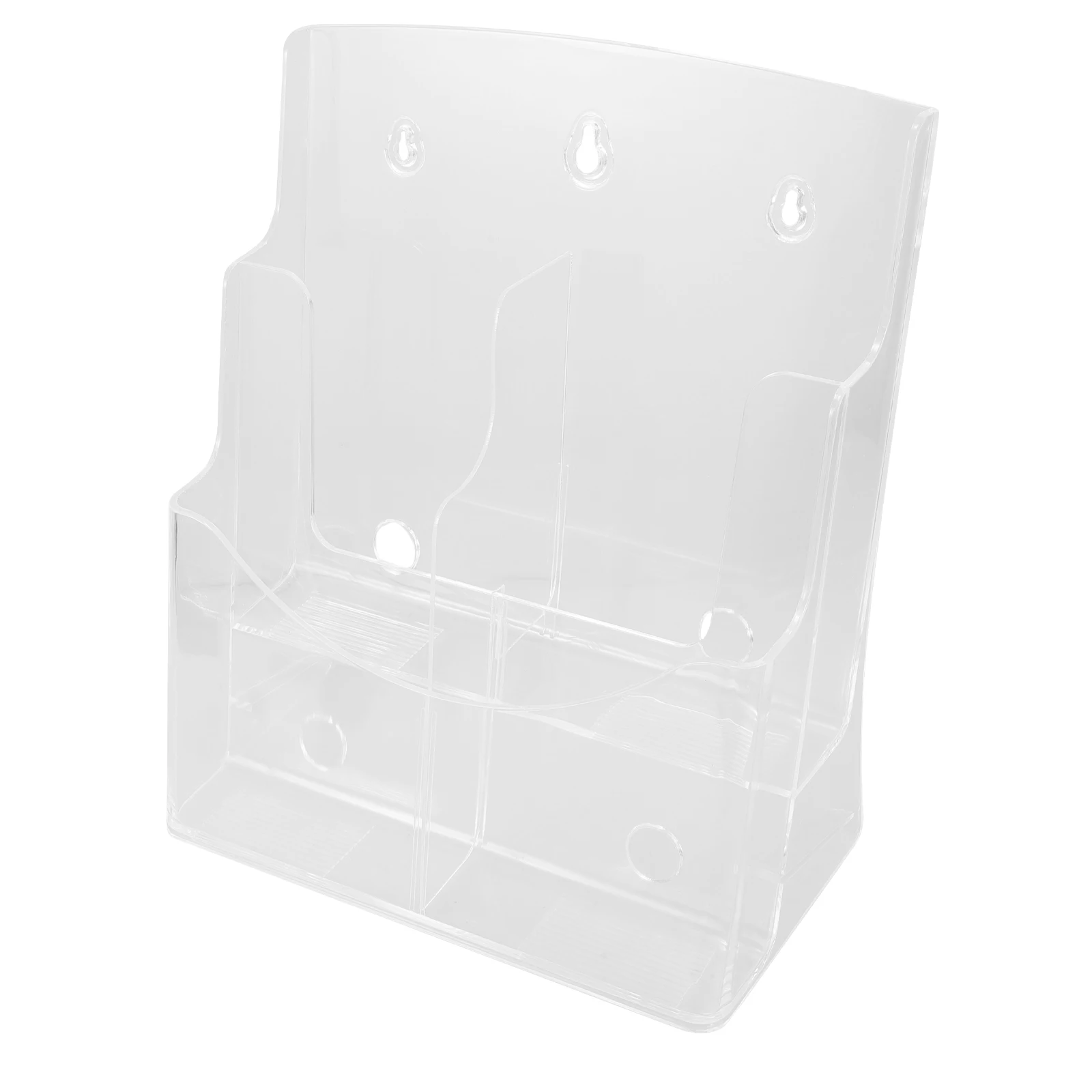 

A4 Acrylic File ganizer Transparent Desktop Manager Literature St Pamphlet Holder Brochure Display Magazine Rack Storage