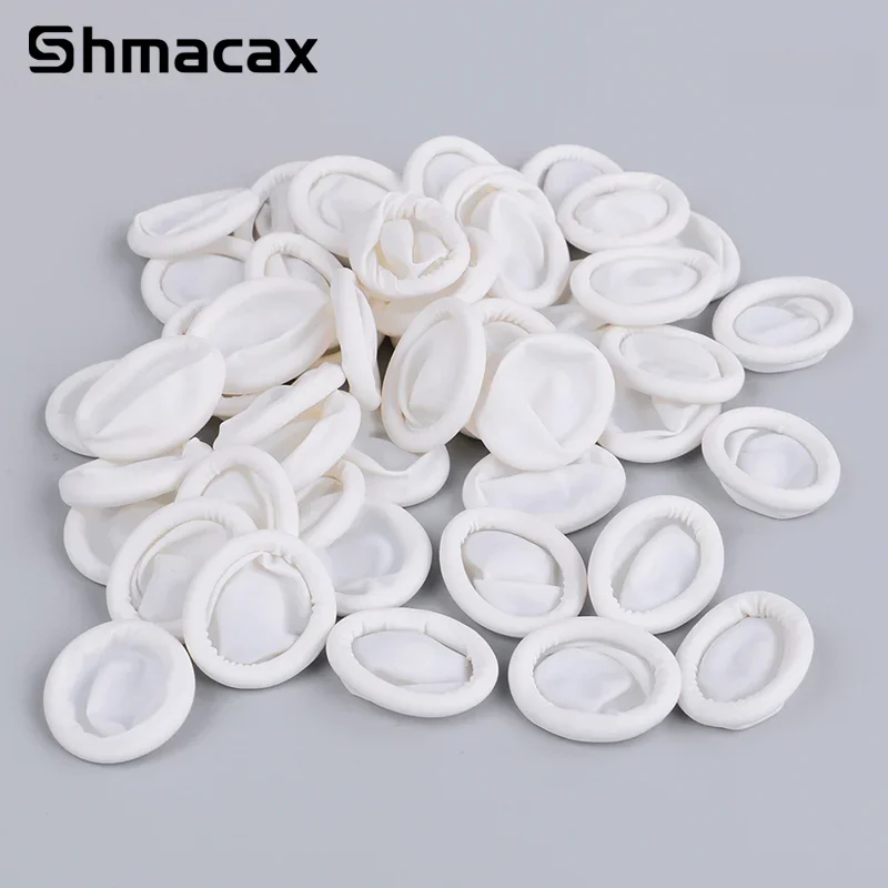 20Pcs/100Pcs Disposable Latex Rubber Finger Cots Sets Fingertips Protector Glove