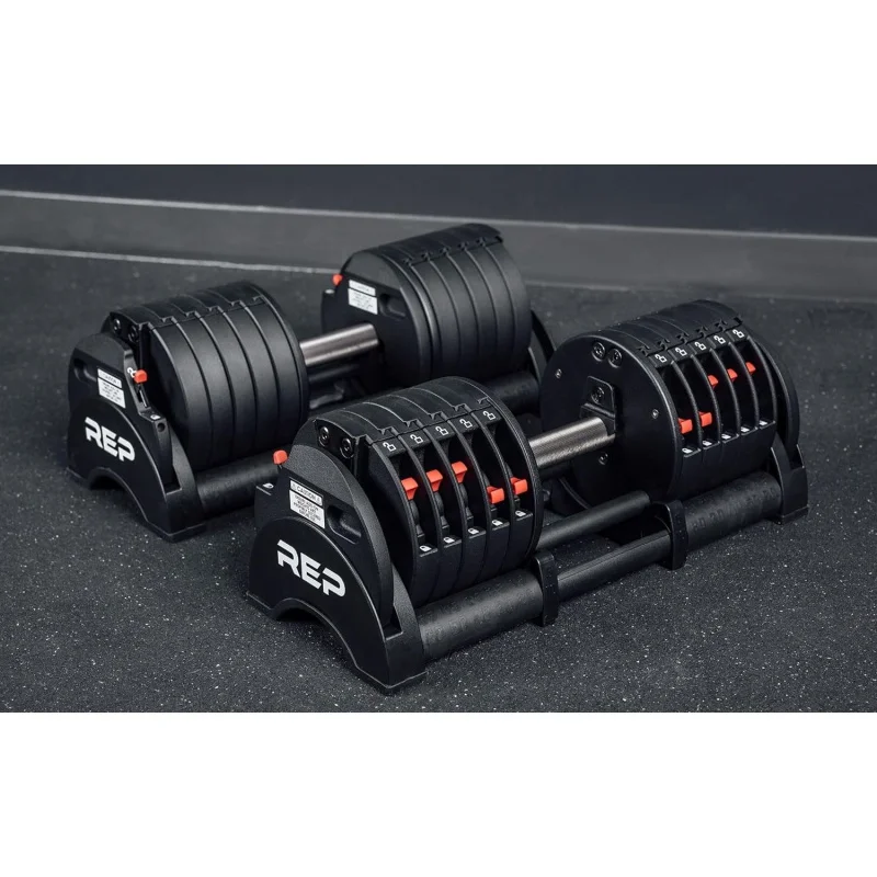 AQRep Fitness Quickdraw Adjustable Dumbbells,Multiple weight ranges available including: 5-30,5-40,5-50 and 5-60 lbs