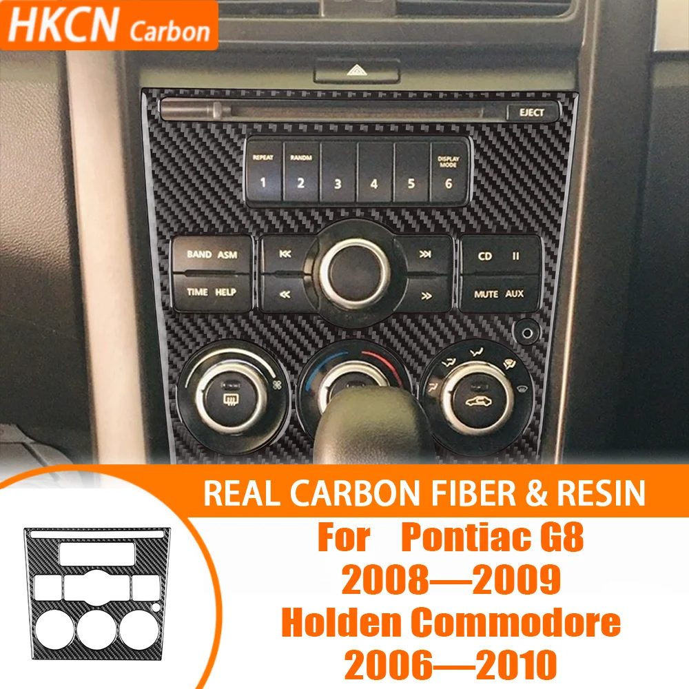 

Carbon Fiber Car Interior Accessories Console Multimedia Panel Cover Trim Sticker For Pontiac G8 08—09 Holden Commodore 06—10