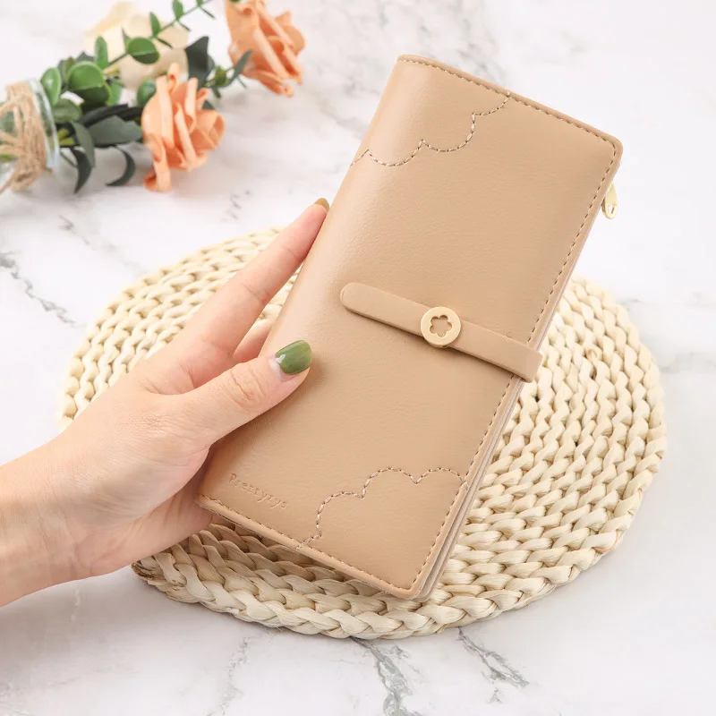 

New PU Leather Wallet Women Long Purse Card Holder Women Fresh Money Bags Wallets Ladies Fashion Brands Wallet Carteras