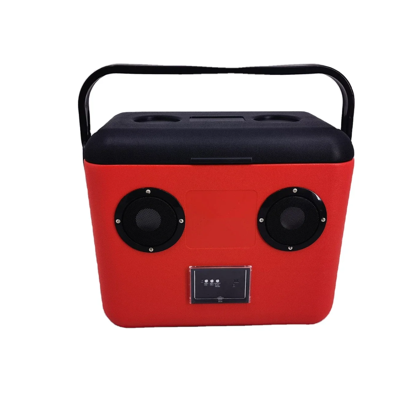 

Camping cooling speaker box with portable handle and OEM customized logo