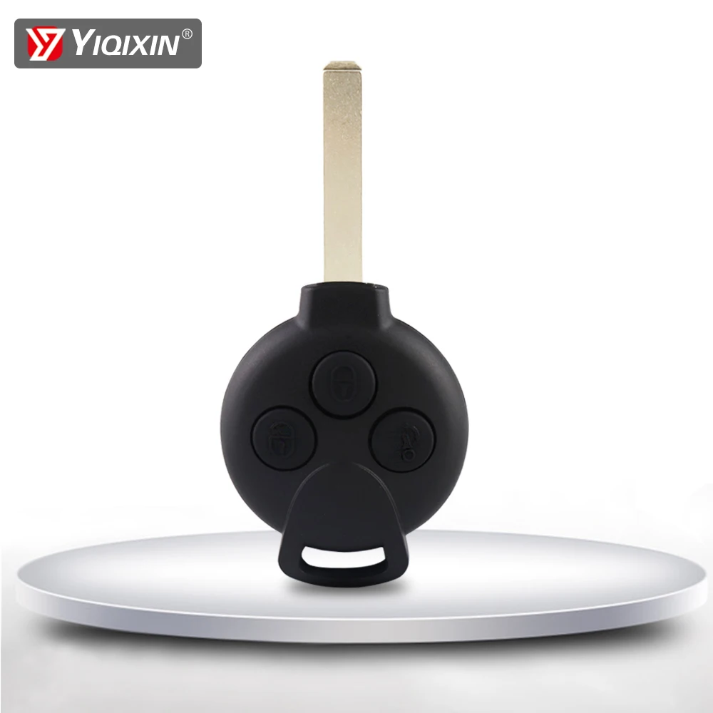 YIQIXIN For Mercedes Benz Smart Fortwo 451 Car Key Shell Cover Remote 2007 2008 2009 2010 2011 2012 2013 Keyless 3 Button Blade