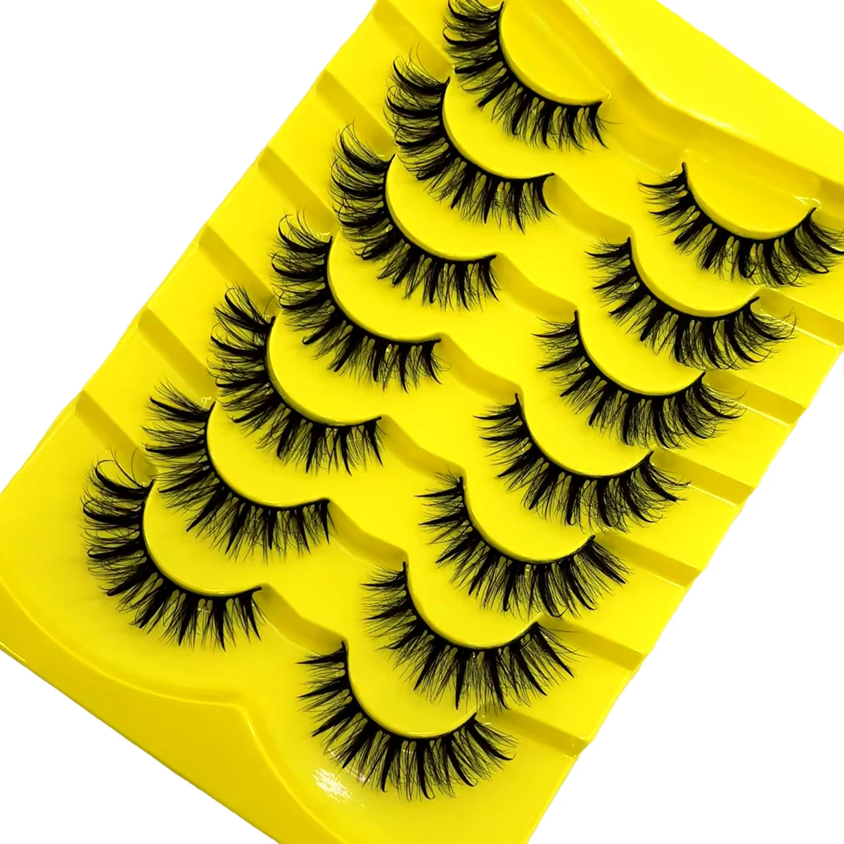 HBZGTLAD 5/7paris Eyelashes Fluffy Mink Eyelashes Natural Look False Lashes for Daily Party Wedding Lightweigh Reusable Makeup