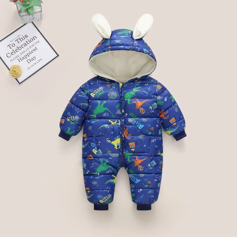 

Babys Down Cotton Jumpsuit Baby Winter Clothing Thick Fleece for Warmth Climbing Baby Boy Clothes Newborn Baby Clothes Conjuntos