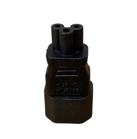 1 قطعة النحاس الأسود 10A 250 فولت ستاندرد IEC320 C14 ذكر إلى C5 أنثى UPS PDU APC محمول محول كهرباء التوصيل تحويل المقبس
