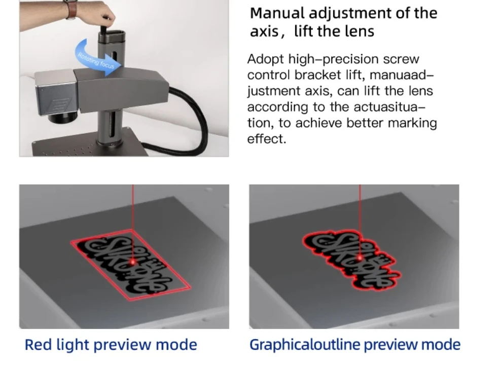 20w Desktop  portable mini fiber laser marking machine for metal and non-metal material small laser engraving machine