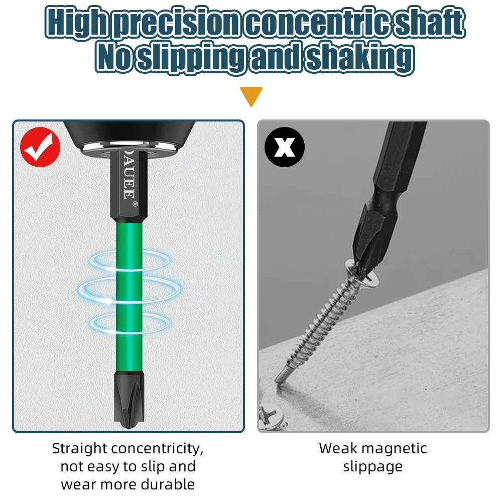 65/110/150mm Magnetic Special Slotted Cross Screwdriver Bit Alloy Steel Batch Head Electrician FPH2 for Socket Switch Hand Tools