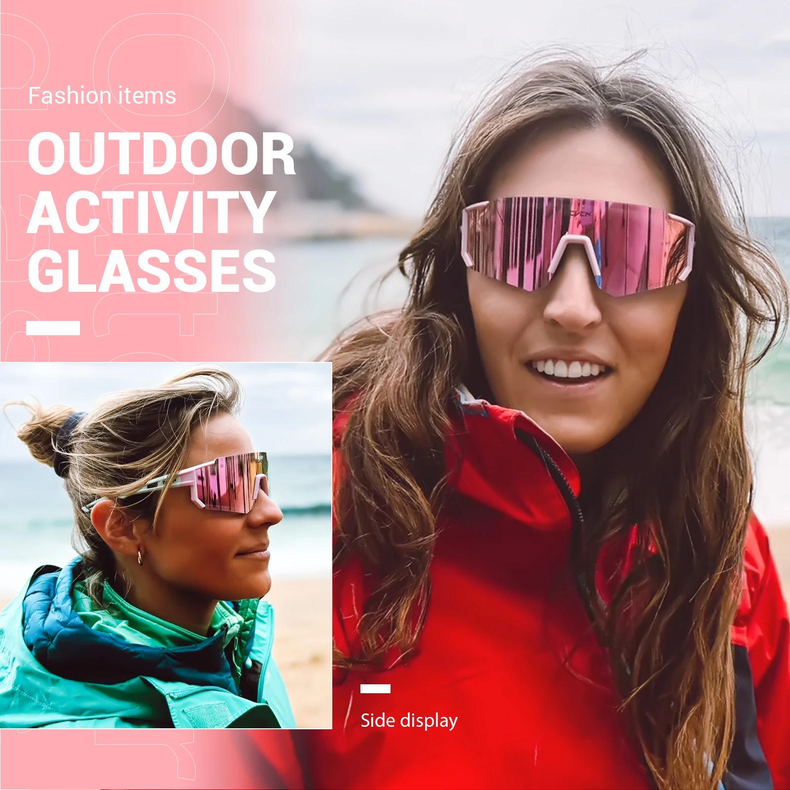 SCVCN جديد النظارات الشمسية اللونية في الهواء الطلق الرياضة دراجة الدراجات نظارات رجل الجبلية التنزه نظارات النساء القيادة دراجة UV400 نظارات