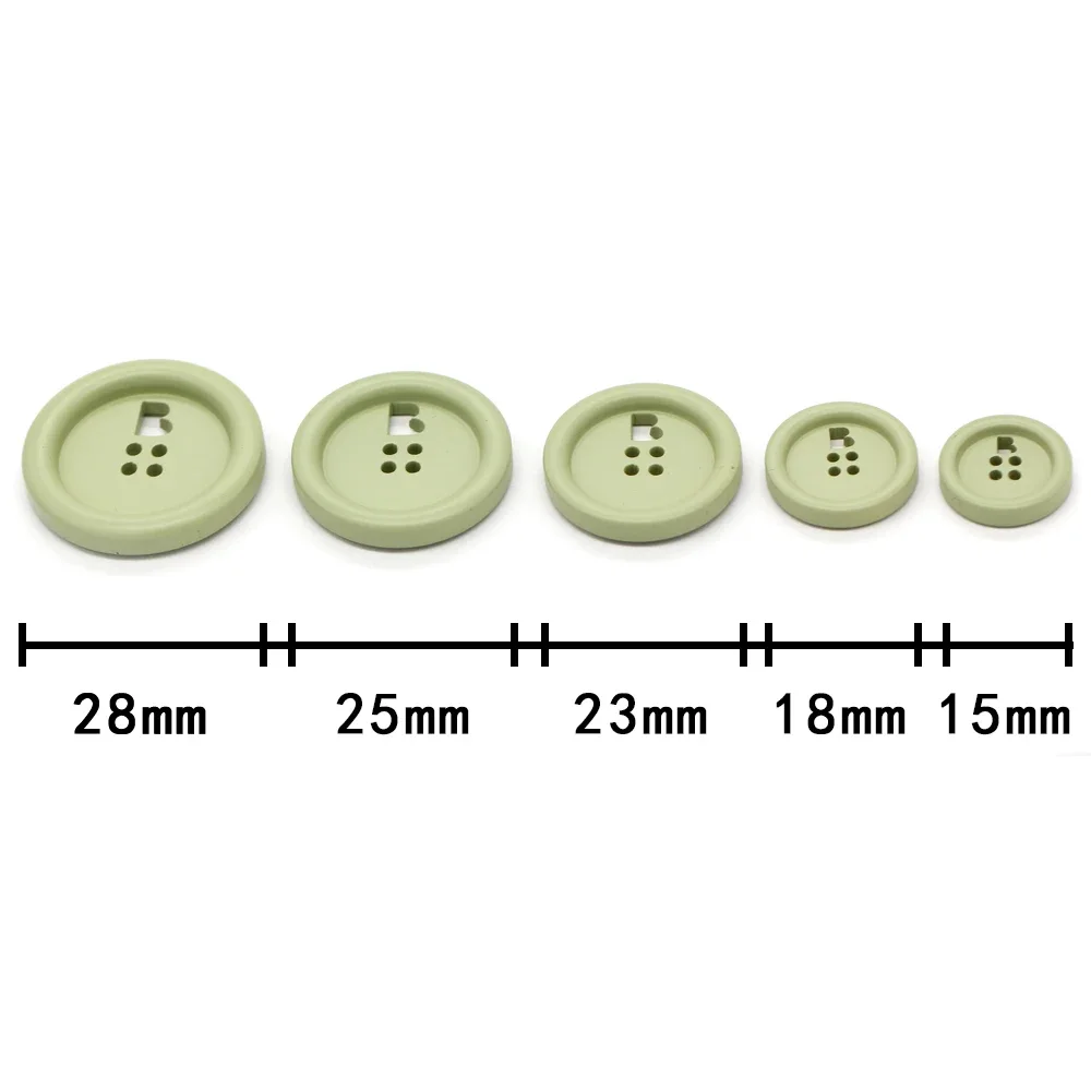 4Holes 15/25mm Round Colorful Resin Buttons For Clothes Cute Women Kid Coat Jacket Handmade Decoration Creative Button Wholesale