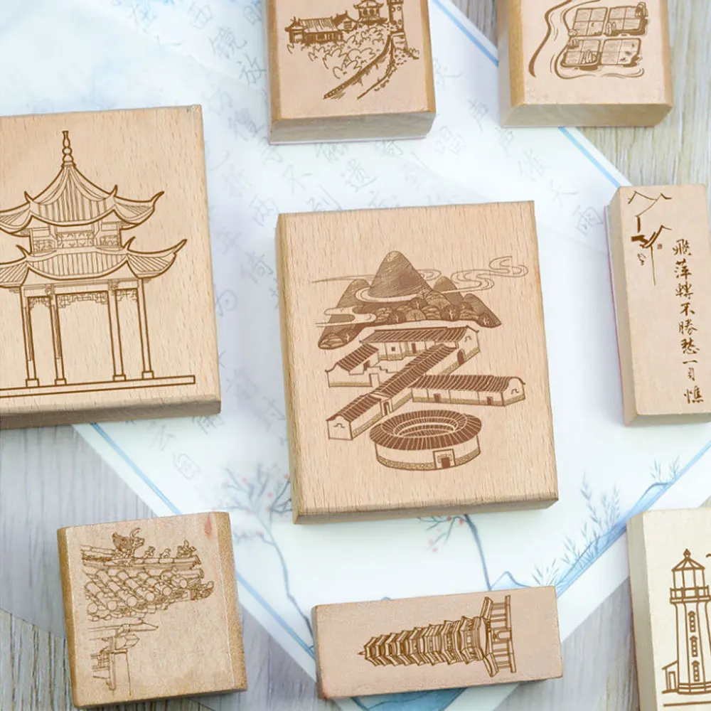 شركة الطوابع المطاطية المخصصة تخصيص ختم شعار شخصي الأعمال الصغيرة الزفاف اليدوية ختم خشبي العلامة التجارية ختم حزمة