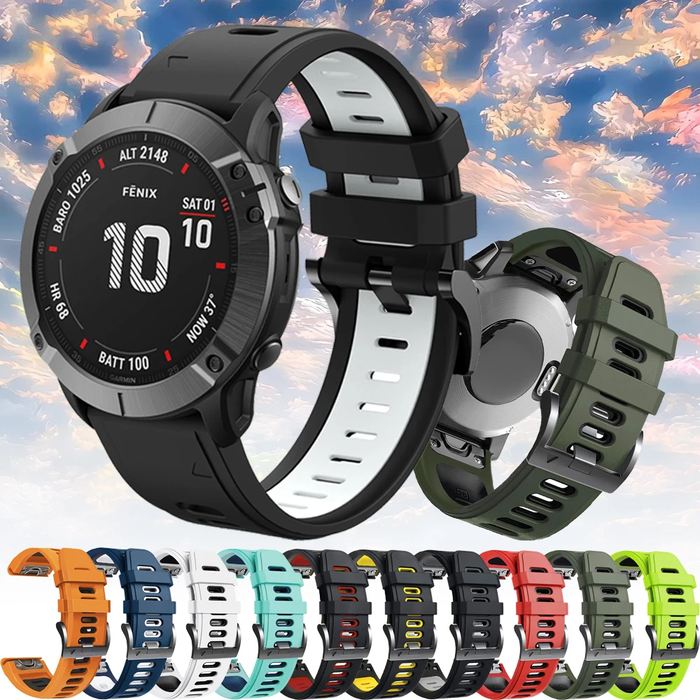 

QuickFit 22mm 26mm Women Smartwatch For Garmin Fenix 7 7X Pro 6 6X 5 5X Plus QuickFit strap instinctive 2 replacement bracelet