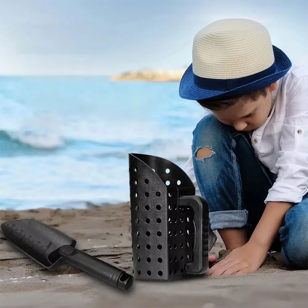 Beach Gold Digging Filter Tool Sand Scoop and Shovel Digging Tool Metal Detector Sand Scoop Shovel Set for Kids Adults Newest