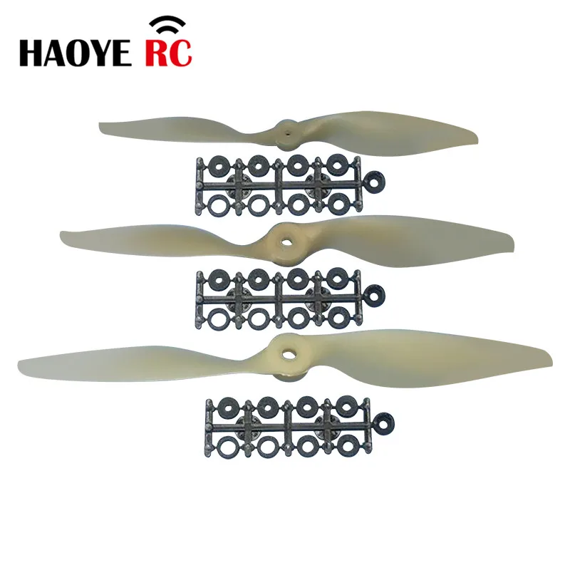 Haoye 2 Pcs Replacement Electric Propeller Diameter 7-14 inch Black Color Propeller For RC Airplane Parts